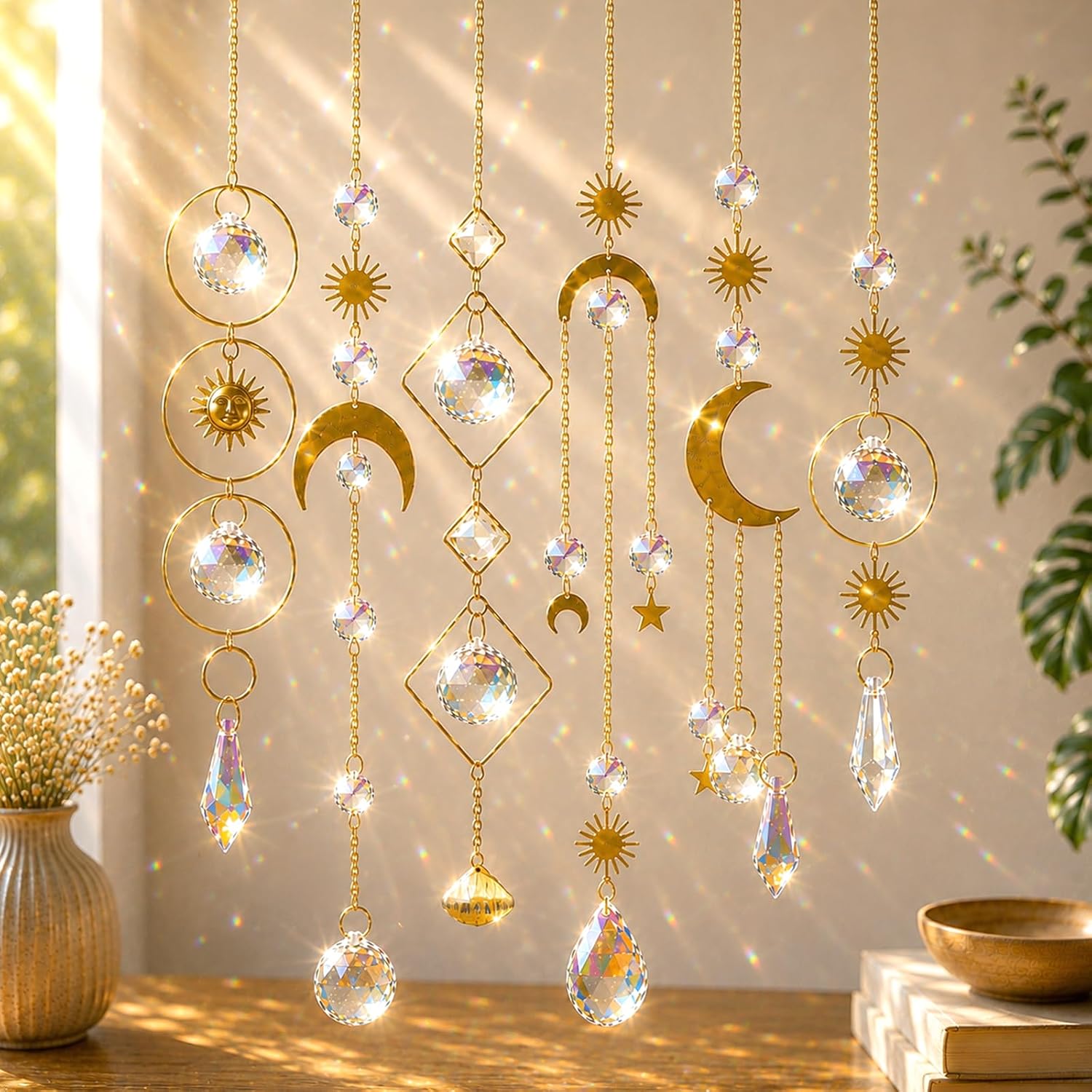 Colorful Crystals Suncatcher