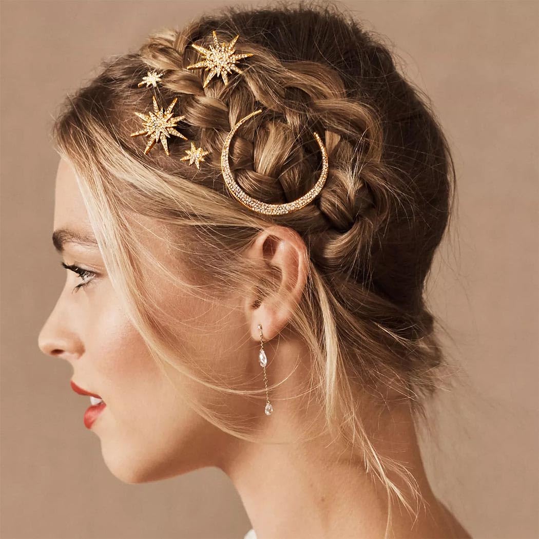 Moon Star Hair Clips